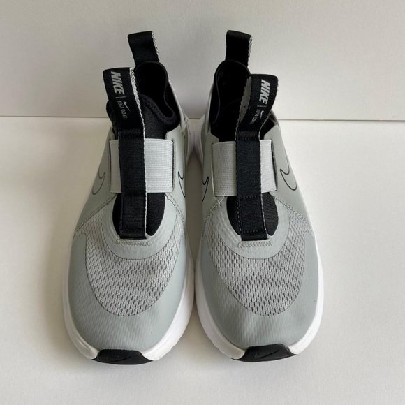 Nike Kid's Flex Plus (GS) Light Smoke Grey/ Black White Sneakers - Picture 10 of 16